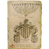 Click para ampliar. Pulsa en el nombre para ver la ficha. Constituciones de Cataluña de 1413 a 1704